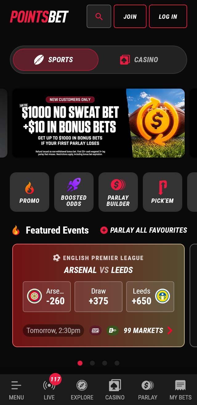 PointsBet Casino screenshot 5
