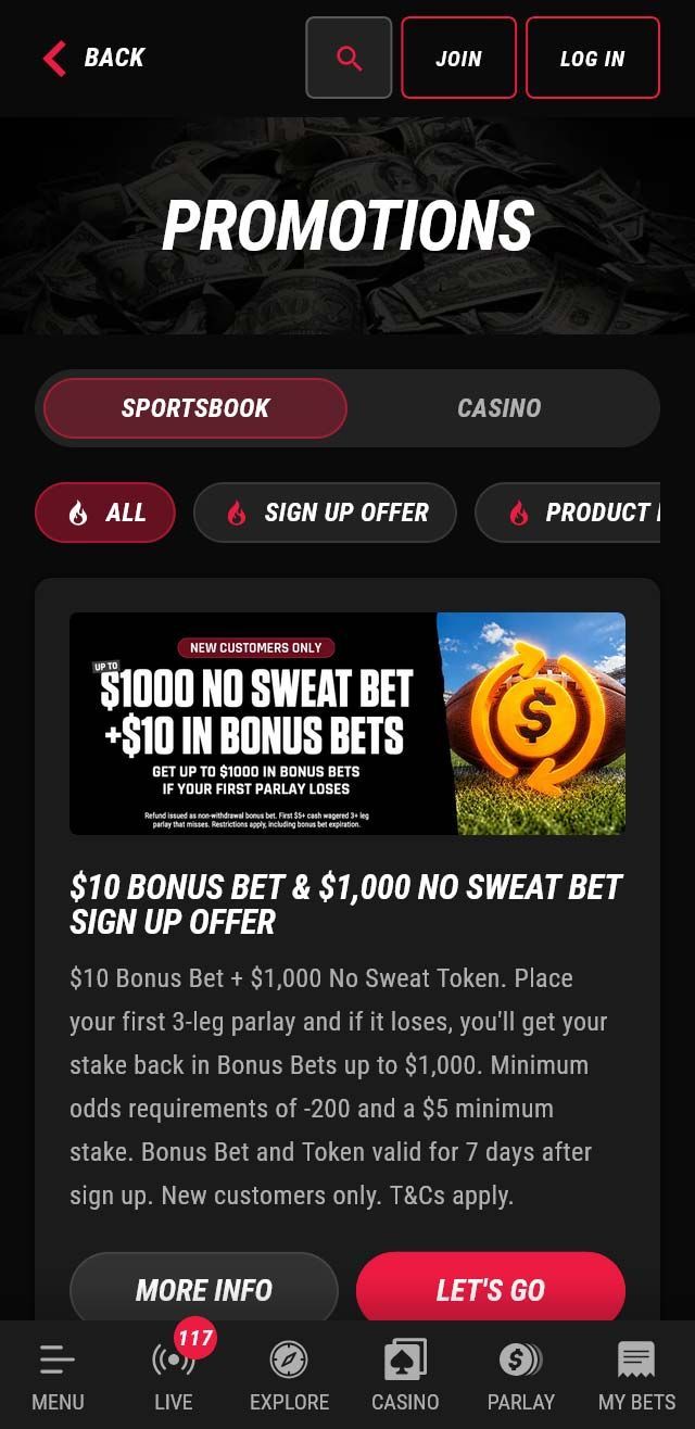 PointsBet Casino screenshot 7