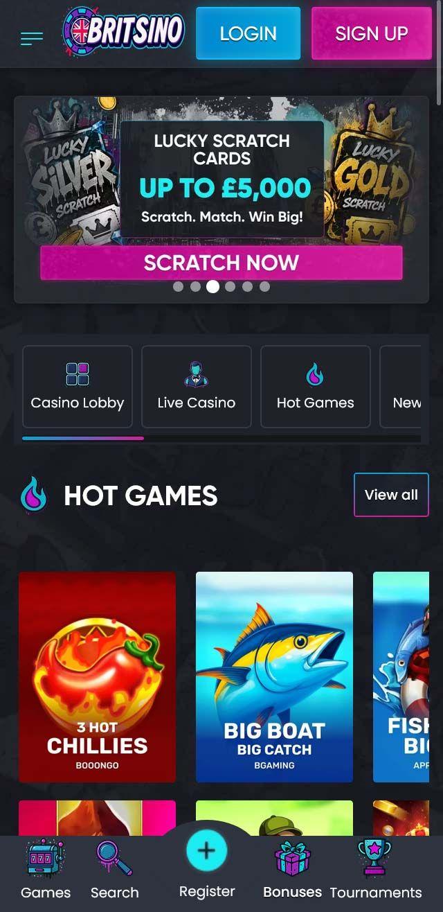 Britsino Casino screenshot 5