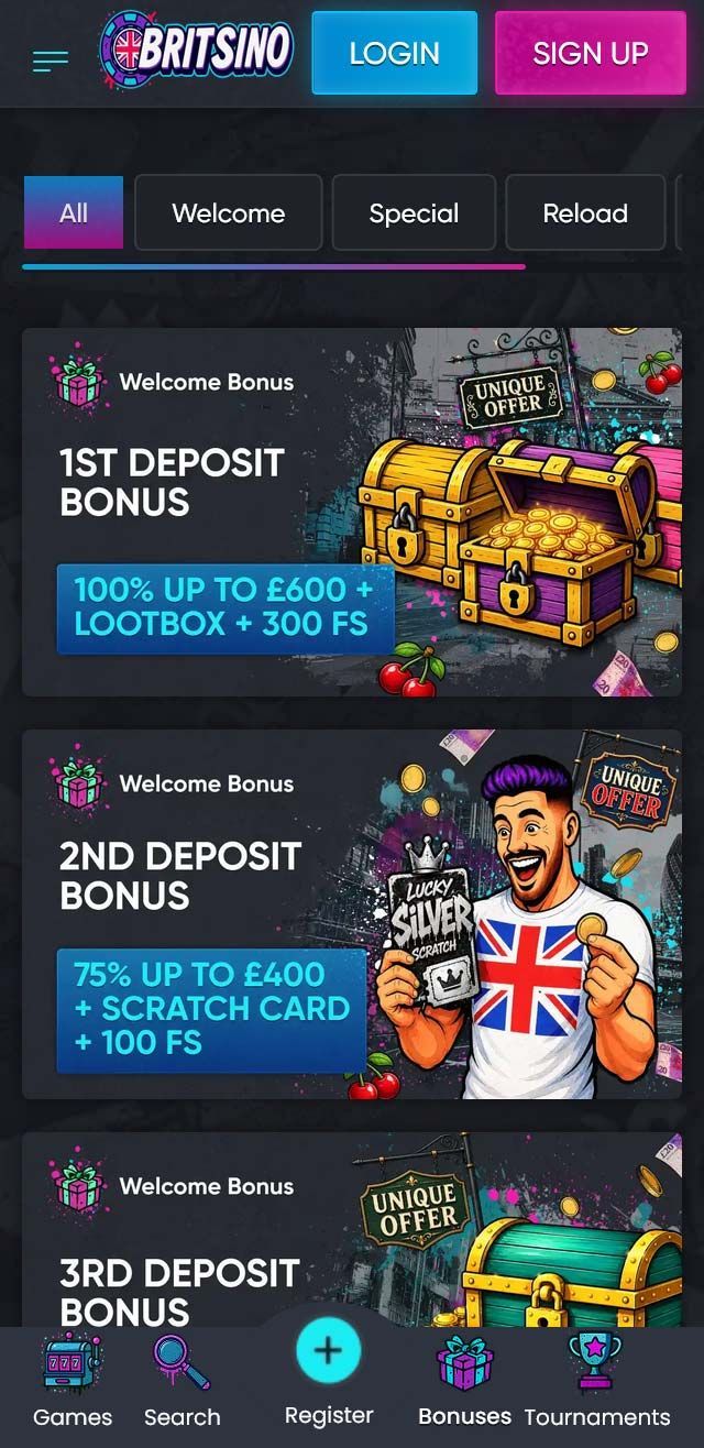 Britsino Casino screenshot 7