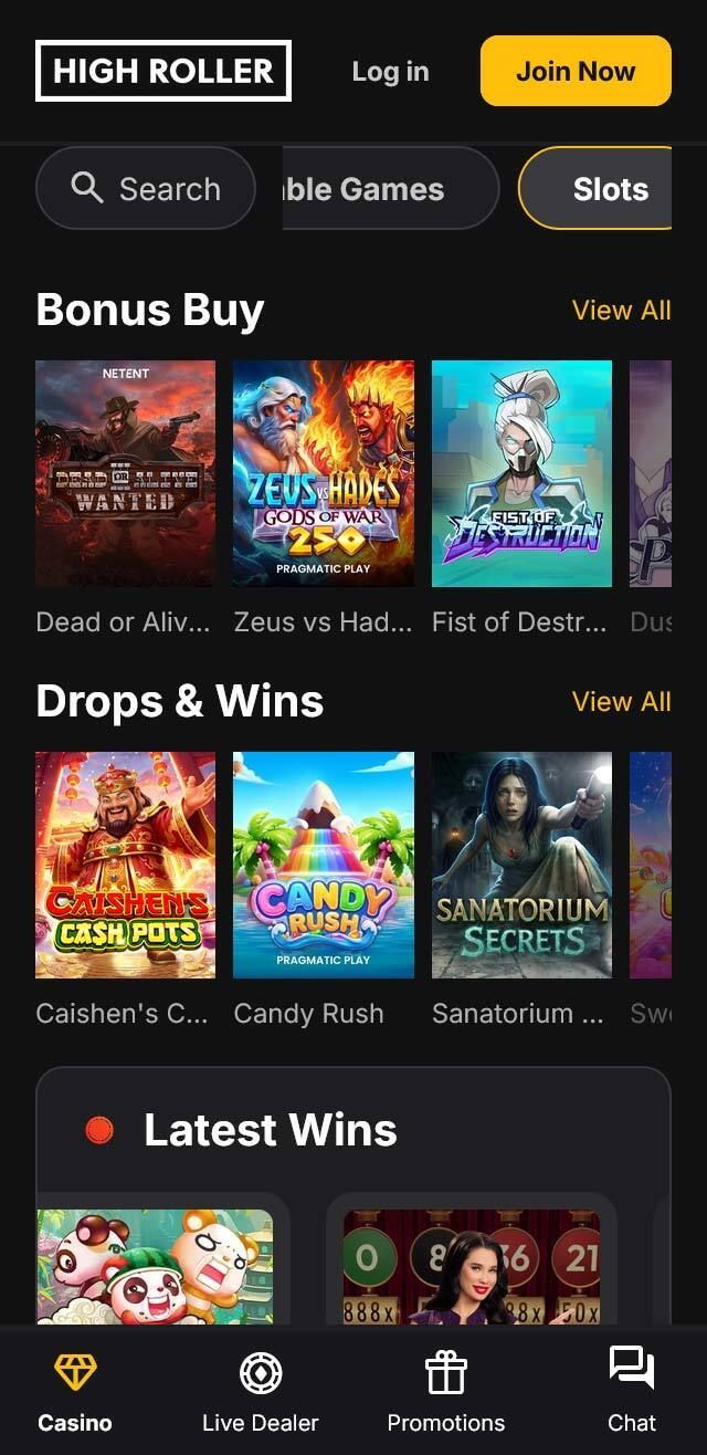 HighRoller Casino screenshot 6