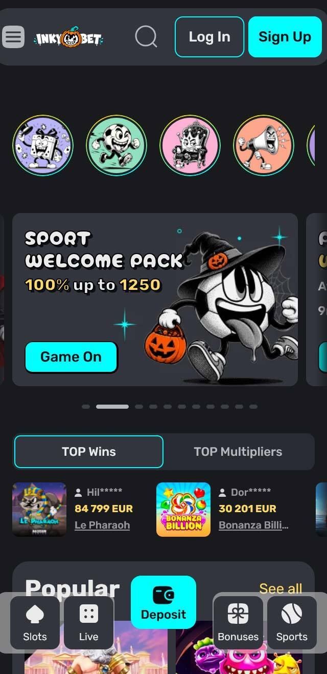 InkyBet Casino screenshot 5