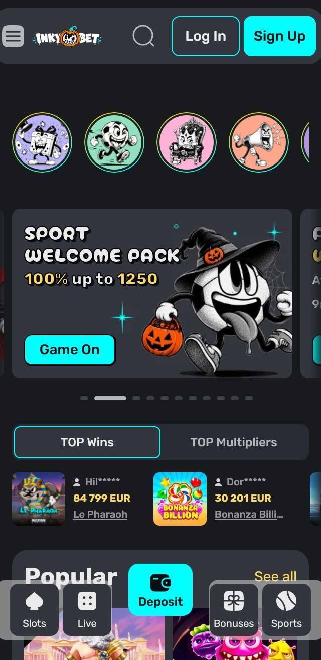 InkyBet Casino screenshot 5
