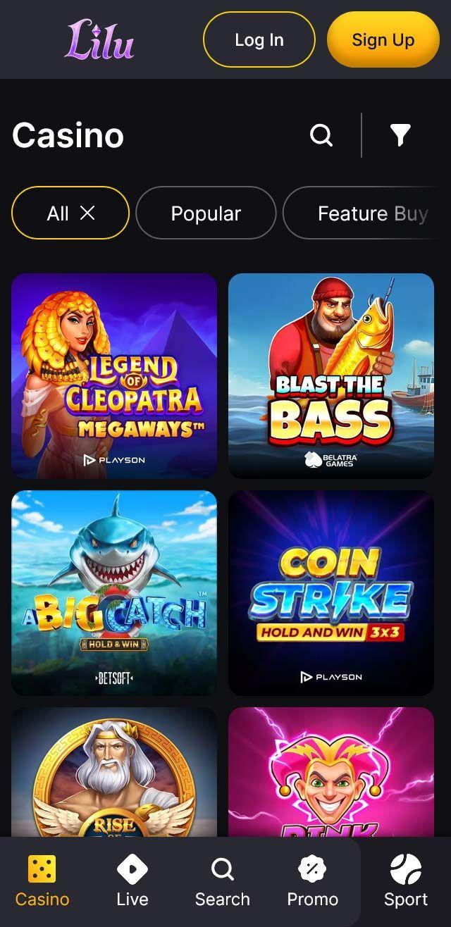 Lilu.bet Casino screenshot 6