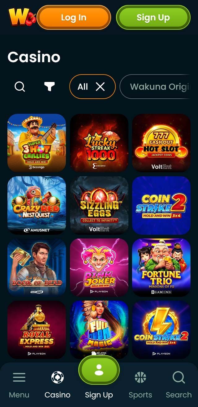 Wakuna Casino screenshot 6
