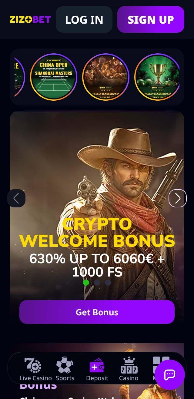 Zizobet Casino screenshot 5