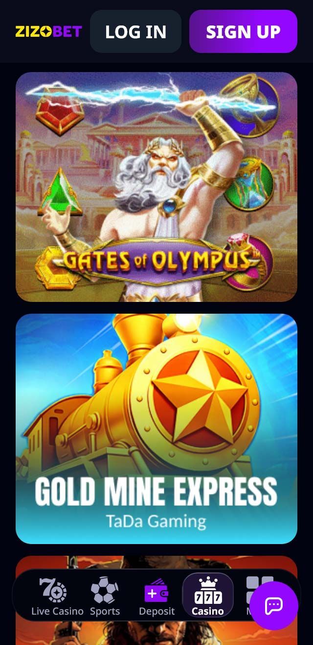 Zizobet Casino screenshot 6