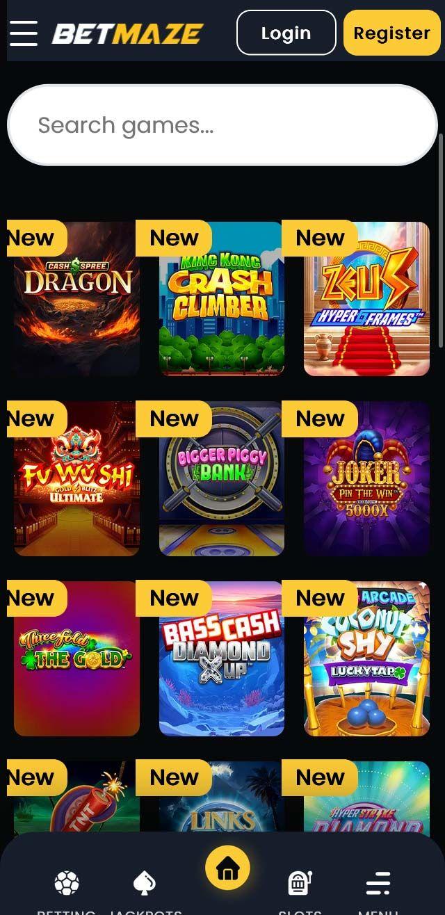 Betmaze Casino screenshot 2
