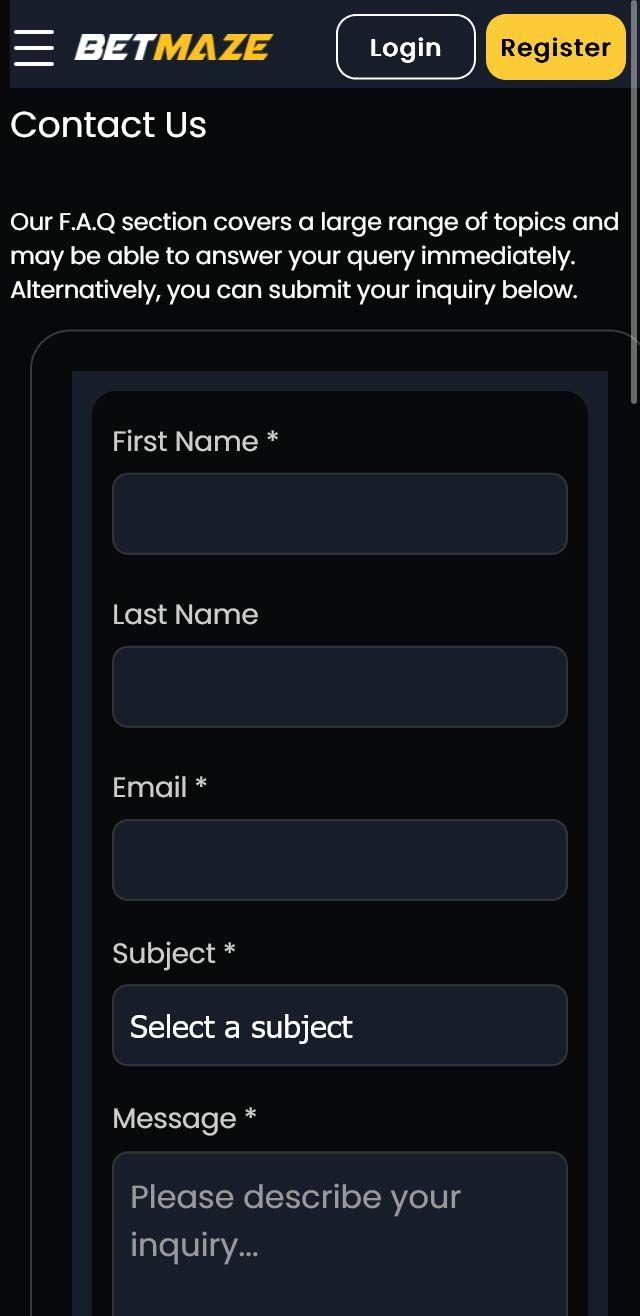 Betmaze Casino screenshot 3