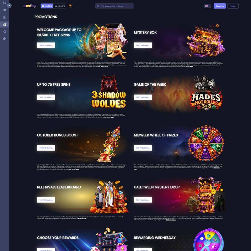 Moolzy Casino screenshot 3