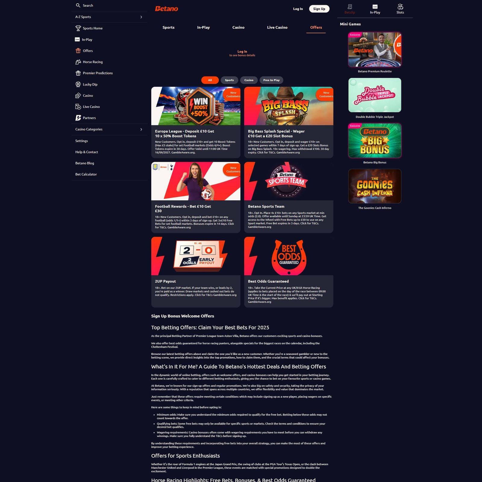 Betano Casino screenshot 3