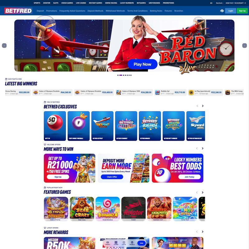 Betfred South Africa screenshot 1