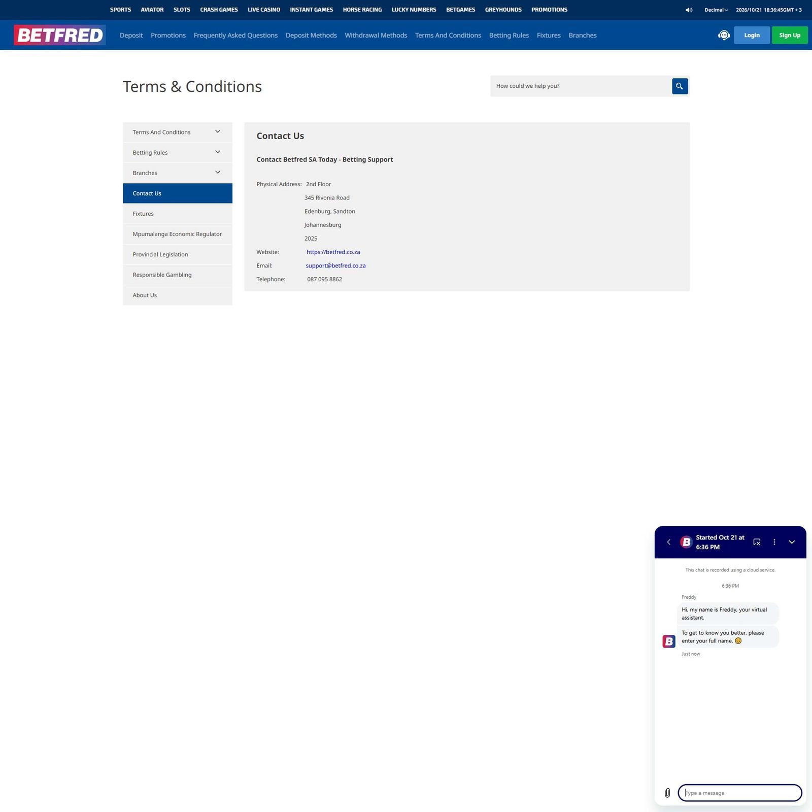 Betfred South Africa screenshot 4