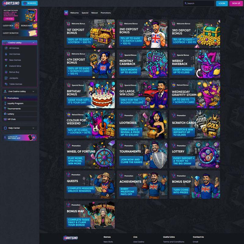 Britsino Casino screenshot 3