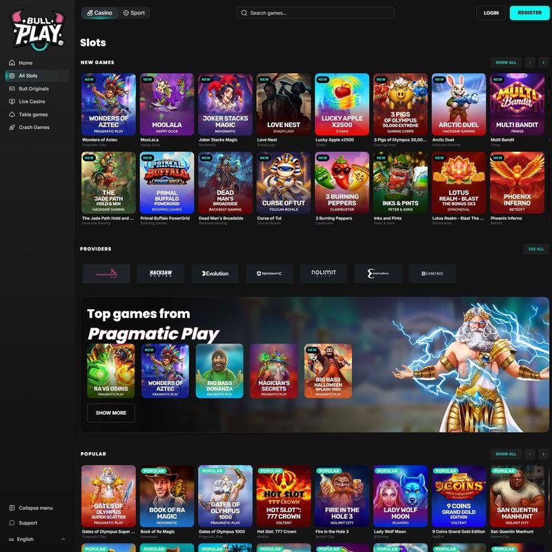 Bull Play Casino screenshot 2