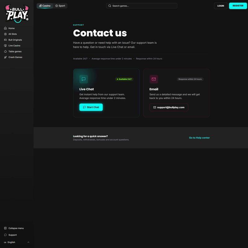 Bull Play Casino screenshot 4