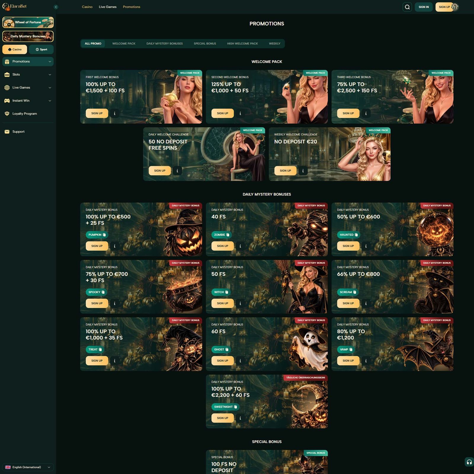 Elarabet Casino screenshot 3