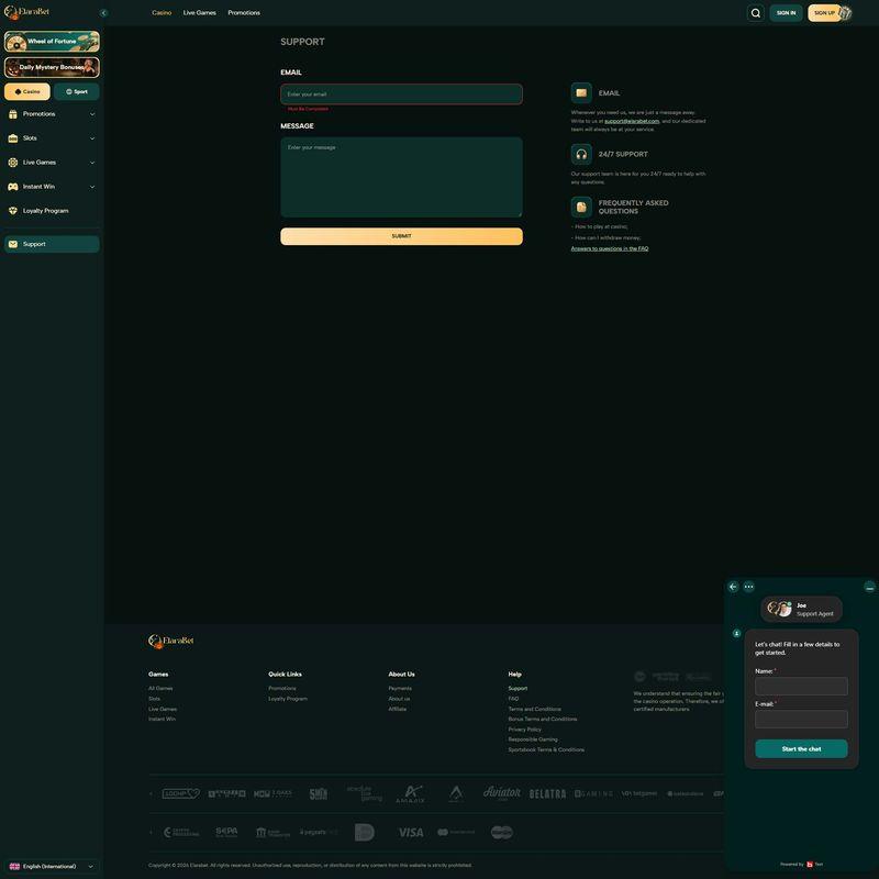 Elarabet Casino screenshot 4