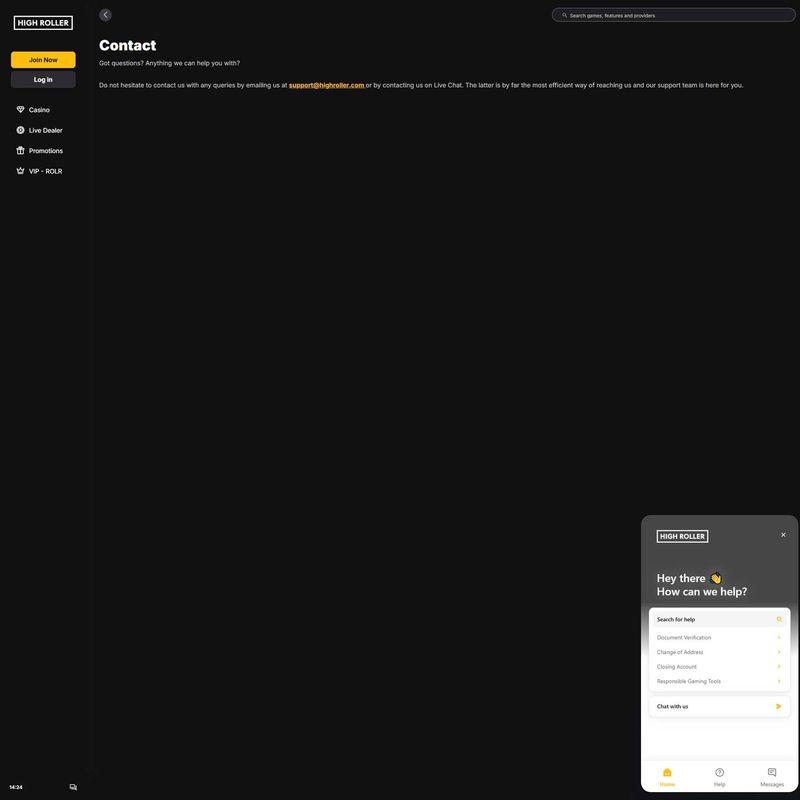 HighRoller Casino screenshot 4