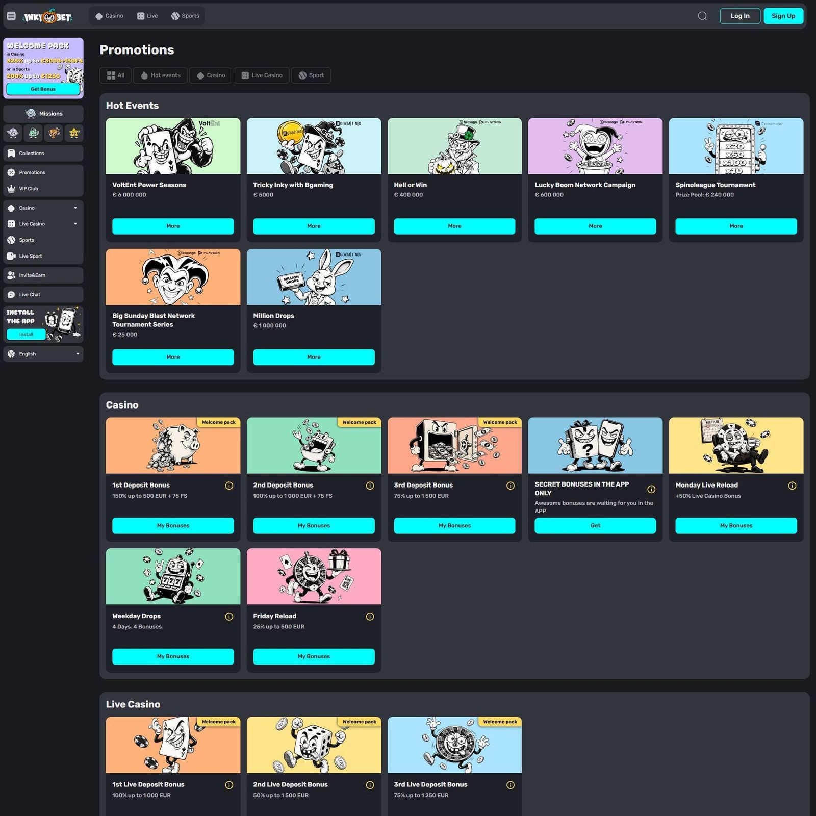 InkyBet Casino screenshot 3