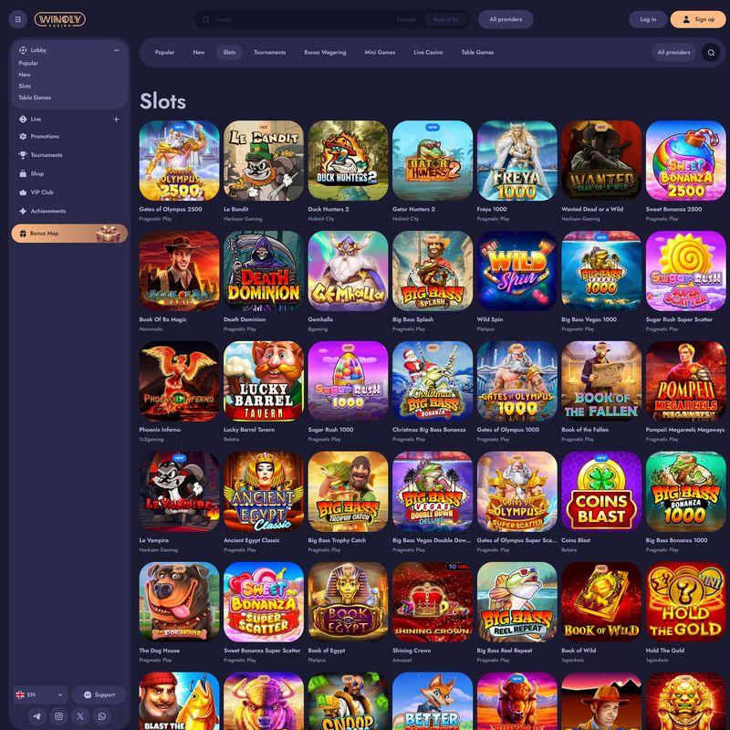 Winoly Casino screenshot 2