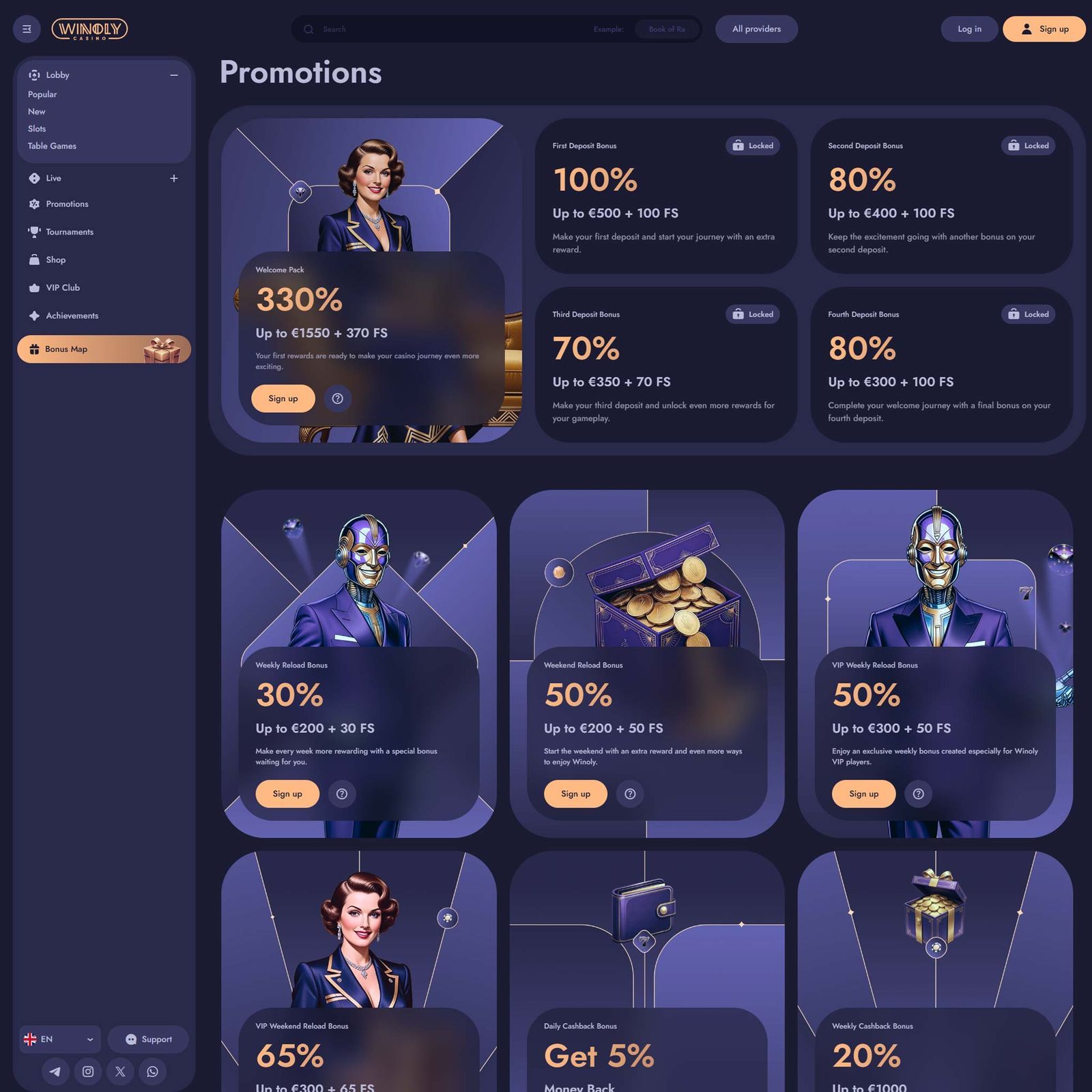 Winoly Casino screenshot 3