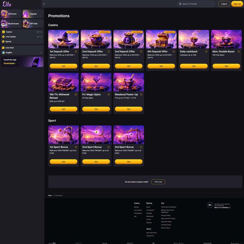 Lilu.bet Casino screenshot 3