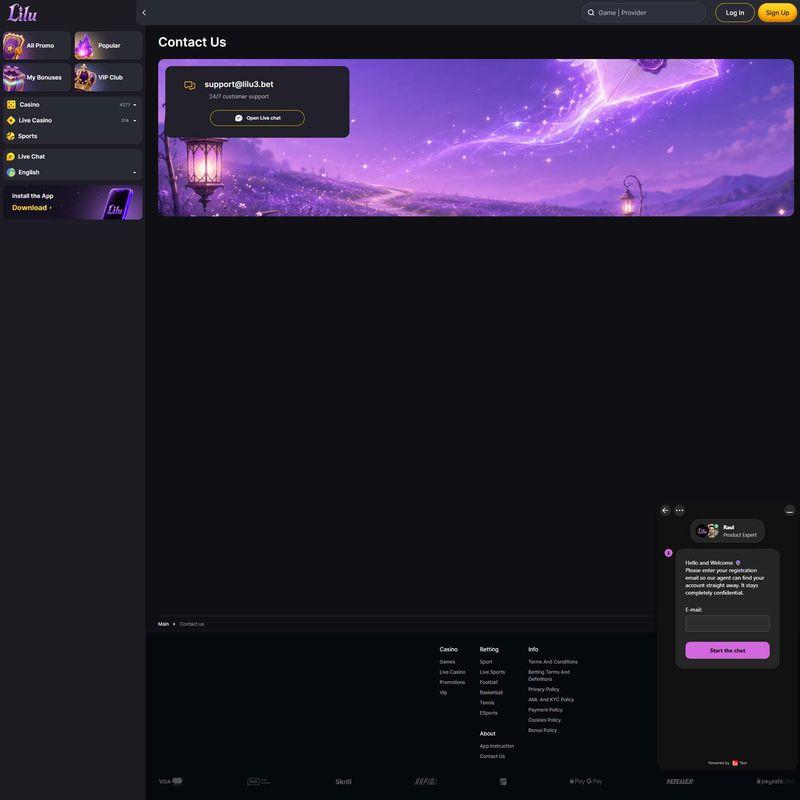 Lilu.bet Casino screenshot 4